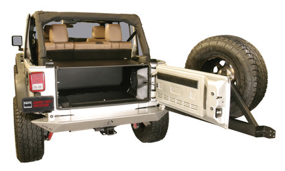 Tuffy Jk Unlimited Tailgate Enclosure- Black For 2011+
