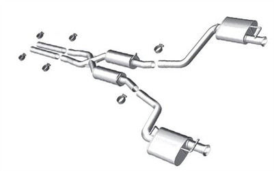 DISCONTINUED Magnaflow Stainless Catback Exhaust System (Reuse Tips) (2011-2014 5.7L Dodge Charger R/T) - 15493