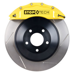 StopTech 82.241.6100.81 Touring Big Brake Kit Yellow 6 Piston Calipers 1-Piece Slotted Rotors Front