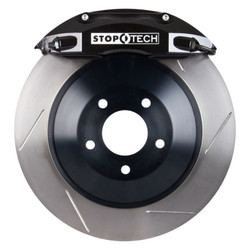 DISCONTINUED StopTech 82.241.0041.51 Touring Big Brake Kit Black 4 Piston Calipers 1-Piece Slotted Rotors Rear for 05-23 Challenger, Charger, Magnum, 300 V6 & 5.7L HEMI