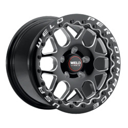 WELD Racing S910B0071P22 Solana Beadlock 15x10 6.36" Backspace Gloss Black Milled Wheel for 05-23 Challenger, Charger, Magnum & 300C R/T, SRT8, SRT & Hellcat with 15" Brake Conversion WELD Racing S910B0071P22 Solana Beadlock 15x10 6.36" Backspace Gloss Black Milled Wheel for 05-23 Challenger, Charger, Magnum & 300C R/T, SRT8, SRT & Hellcat with 15" Brake Conversion