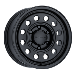 Nomad N501SB-57012-10 501SB Convoy Satin Black 15x7 5x4.5 3.61" Backspace Wheel for 84-06 Jeep Cherokee XJ, Comanche MJ, Grand Cherokee ZJ, Wrangler YJ & TJ