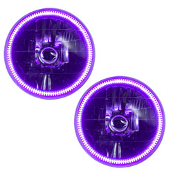 Oracle 7081-007 Pre-Assembled Halo Headlights UV/Purple for 97-06 Jeep Wrangler TJ & Unlimited