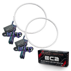 Oracle 2665-335 LED Headlight Halo Kit ColorSHIFT with BC2 Controller for 07-18 Jeep Wrangler JK