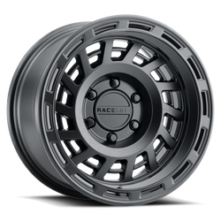 Raceline 957B-79050-12 957BS Halo Satin Black 17x9 5x5 4.52" Backspace Wheel for 07-25 Jeep Wrangler JK, JL & Gladiator JT