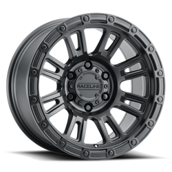 Raceline 956B-78012+30 956BS Compass Satin Black 17x8 5x4.5 5.68" Backspace Wheel for 84-06 Jeep Cherokee XJ, Comanche MJ, Grand Cherokee ZJ, Wrangler YJ & TJ