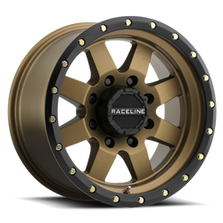 Raceline 935BZ-89050-12 935BZ Defender Bronze 18x9 5x5 4.5" Backspace Wheel for 07-25 Jeep Wrangler JK, JL & Gladiator JT