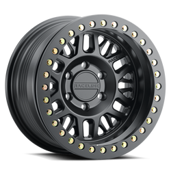 Raceline RT951B-79050-12 RT951B Ryno Cast Beadlock Satin Black 17x9 5x5 4.53" Backspace Wheel for 07-25 Jeep Wrangler JK, JL & Gladiator JT