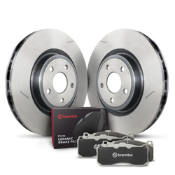 Brembo OE 2010 Chrysler 300/12-14 300/11-20 Dodge Challenger/2010 Charger Rear Disc Brake Kit breKT00846