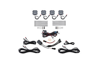 Diode Dynamics DD7740C Stage Series RGBW Rock Light Installer Kit 4-Pack with Controller