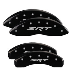 MGP 42020SSRTBK Caliper Covers Black with SRT Logo for 11-21 Jeep Grand Cherokee 3.6L & 5.7L HEMI