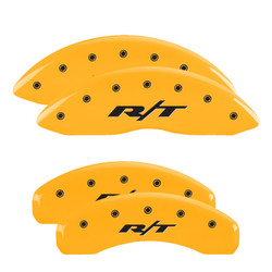 MGP 55001SRT1YL Caliper Covers Yellow with RT1 Truck Logo for 11-24 RAM 1500 & Classic