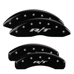 MGP 55001SRT1RD Caliper Covers Black with RT1 Truck Logo for 11-24 RAM 1500 & Classic