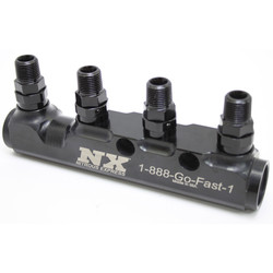 Nitrous Express 15845 5 Port Fuel Log with Fittings