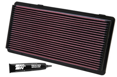 K&N 33-2122 High-Flow Original Lifetime Engine Air Filter for 96-00 Jeep Cherokee XJ 2.5L & 96-01 4.0L