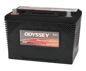 Odyssey Battery ODP-AGM34 Group 34 800CCA Performance AGM Battery for 97-11 Jeep Wrangler TJ 2.4/2.5/4.0L & JK 3.8L