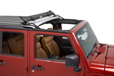 Bestop 52453-35 Sunrider For Hardtop Black Diamond Sailcloth for 07-18 Jeep Wrangler JK