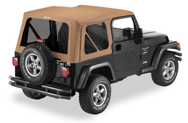 Bestop 79139-37 OEM Replace-A-Top with Tinted Windows Spice Sailcloth for 97-02 Jeep Wrangler TJ