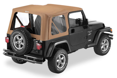 Bestop 79122-37 OEM Replace-A-Top with Clear Windows Spice Sailcloth for 97-02 Jeep Wrangler TJ