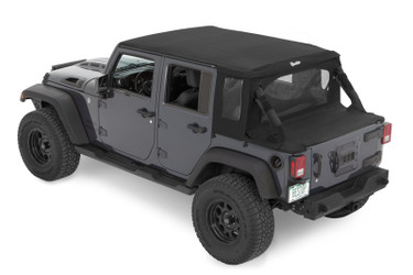Bestop 53901-35 Halftop Soft Top Black Diamond for 07-18 Jeep Wrangler Unlimited JK