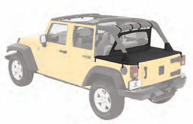 Bestop 90031-35 Duster Deck Black Diamond for 07-18 Jeep Wrangler Unlimited JK