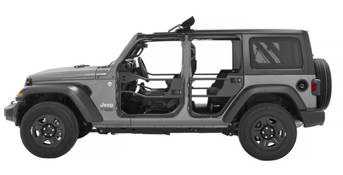 Bestop 20-26 Jeep Gladiator / 18-26 Wrangler JL 4-Door Element Doors (Rear Matte Black)