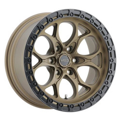 WELD Racing W10689084451 Ledge 6 18x9 6x5.5 4.50" Backspace Satin Bronze Satin Black Ring for 19-26 RAM 1500, TRX & RHO