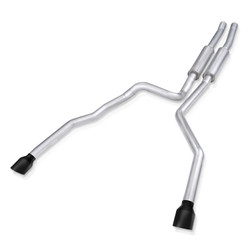 Stainless Works RAM21CBRB Redline Catback Exhaust Matte Black Tips for 21-24 RAM TRX 6.2L HEMI