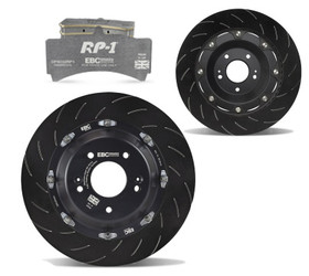EBC S29KF1027 S29K RP1 Pad & Two-Piece Floating Rotor Front Kit for 18-21 Jeep Grand Cherokee Trackhawk, 2021 & 23-26 Durango SRT Hellcat