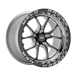 WELD Racing 85HB7110W62F S85 RT-S 17x11 6.2" Backspace Black Center Rear Beadlock Wheel for 18-23 Challenger & Charger Widebody
