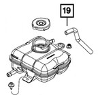 MOPAR 68259405AA Coolant Overflow Hose for 15-23 Challenger & Charger SRT Hellcat 6.2L HEMI