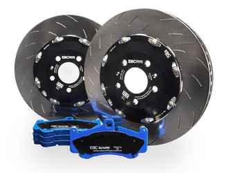 EBC S27KF1029 S27K Bluestuff Brake Pad & Two-Piece Rotor Front Kit for 12-21 Jeep Grand Cherokee SRT8 6.4L, SRT 392 & 18-24 Durango SRT 392