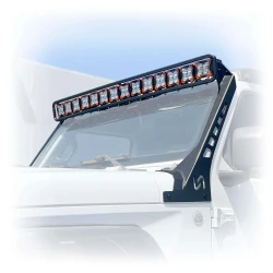 Turn Offroad LB5-JL Baja Windshield Light Mount for 18-26 Jeep Wrangler JL & 20-26 Gladiator JT