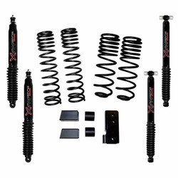 Skyjacker JK20BPBLT 2-2.5" Dual Rate Long Travel Suspension Lift Kit with Black MAX Shocks for 07-18 Jeep Wrangler JK 2-Door