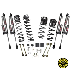 Skyjacker JLR25BKXLT 2.5" Dual Rate Long Travel Suspension Lift Kit with ADX 2.0 Remote Reservoir Shocks for 18-26 Jeep Wrangler Unlimited JL 2.0/3.6L Rubicon