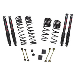 Skyjacker JL25ERBPBLT 2.5" Dual Rate Long Travel Suspension Lift Kit with Black MAX Shocks for 21-25 Jeep Wrangler JL 4xe Rubicon