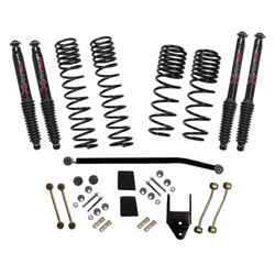 Skyjacker JL40BPBLTD 4" Dual Rate Long Travel Suspension Lift Kit with Black MAX Shocks for 18-26 Jeep Wrangler Unlimited JL 3.0L EcoDiesel non-Rubicon