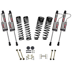 Skyjacker G251KXLTD 2.5" Front 1" Rear Dual Rate Long Travel Coil Spring Lift Kit with ADX 2.0 Remote Reservoir Shocks for 20-26 Jeep Gladiator JT 3.0L EcoDiesel non-Rubicon