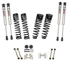 Skyjacker G251RKXMLT 2.5" Front 1" Rear Dual Rate Long Travel Coil Spring Lift Kit with ADX 2.0 Shocks for 20-26 Jeep Gladiator JT 3.6L Rubicon
