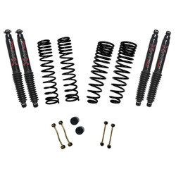 Skyjacker G251RPBLTD 2.5" Front 1" Rear Dual Rate Long Travel Coil Spring Lift Kit with Black MAX Shocks for 20-26 Jeep Gladiator JT 3.0L EcoDiesel Rubicon