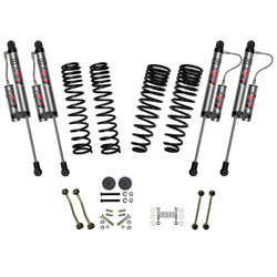Skyjacker G251RKXLTD 2.5" Front 1" Rear Dual Rate Long Travel Coil Spring Lift Kit with ADX 2.0 Remote Reservoir Shocks for 20-26 Jeep Gladiator JT 3.0L EcoDiesel Rubicon