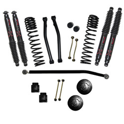 Skyjacker G350RPBLT 3.5" Front 2" Rear Dual Rate Long Travel Coil Spring Lift Kit with Black MAX Shocks for 20-26 Jeep Gladiator JT 3.6L Rubicon
