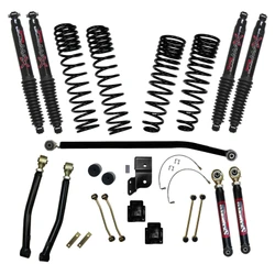 Skyjacker G552KBLTD 5.5" Front 3.5" Rear Dual Rate Long Travel Coil Spring Lift Kit with Black MAX Shocks for 20-26 Jeep Gladiator JT 3.0L EcoDiesel non-Rubicon