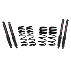 Skyjacker LOWJL025PB LOWJacker Lowering Sport Coil Kit with Black MAX Shocks for 18-26 Jeep Wrangler JL 2.0/3.6L non-Rubicon