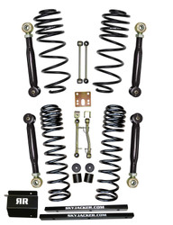 Skyjacker TJ251K-SVX 2.5" Dual Rate Long Travel Coil Spring Lift Kit with Flex Lower Control Arms without Shocks for 97-02 Jeep Wrangler TJ