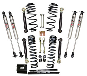 Skyjacker TJ251K-SVX-XM 2.5" Dual Rate Long Travel Coil Spring Lift Kit with Flex Lower Control Arms with ADX 2.0 Shocks for 97-02 Jeep Wrangler TJ