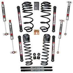 Skyjacker TJ253K-M 2.5" Dual Rate Long Travel Coil Spring Lift Kit with Standard Lower Control Arms with M95 Monotube Shocks for 03-06 Jeep Wrangler TJ & Unlimited