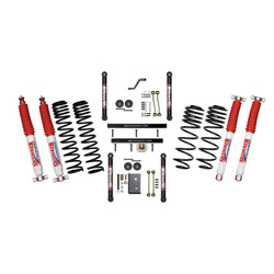 Skyjacker TJ401BPNLT 4" Dual Rate Long Travel Coil Spring Lift Kit with Standard Lower Control Arms with Nitro 8000 Shocks for 97-02 Jeep Wrangler TJ