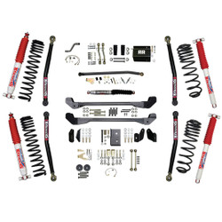 Skyjacker TJ60RR1LTK-H 6" Dual Rate Long Travel Rock Ready Series 1 Long Arm Lift Kit with Hydro 7000 Shocks for 97-06 Jeep Wrangler TJ