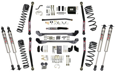 Skyjacker TJ60RR1LTK-XM 6" Dual Rate Long Travel Rock Ready Series 1 Long Arm Lift Kit with ADX 2.0 Shocks for 97-06 Jeep Wrangler TJ